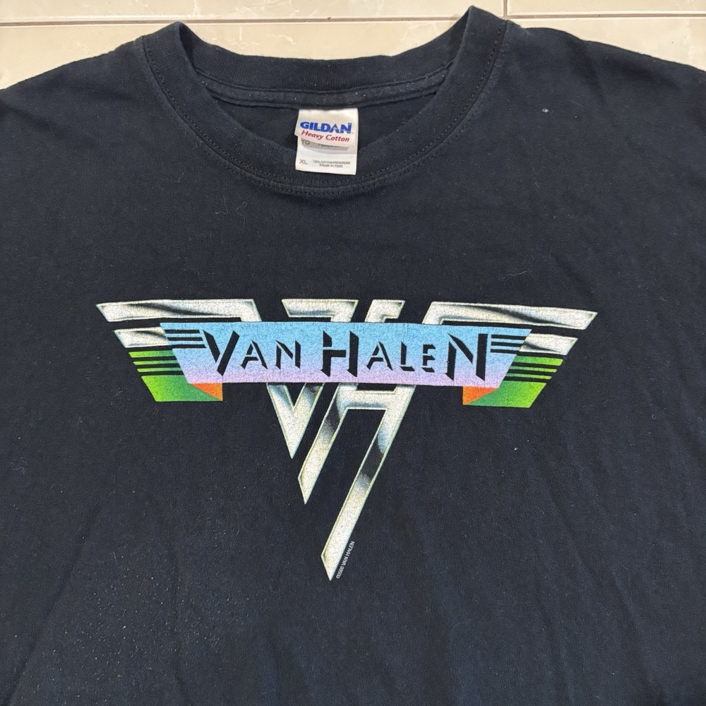 Vintage Van Halen 2007 World Tour T-Shirt Mens L Graphic David Lee Roth Band Tee